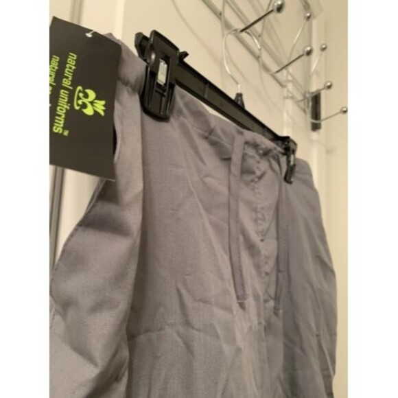 Natural Uniforms Adult Scrub Pants Nurse Medical Hospital Size Medium Gray - Picture 4 of 10